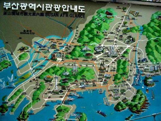 Tourist Map of Busan